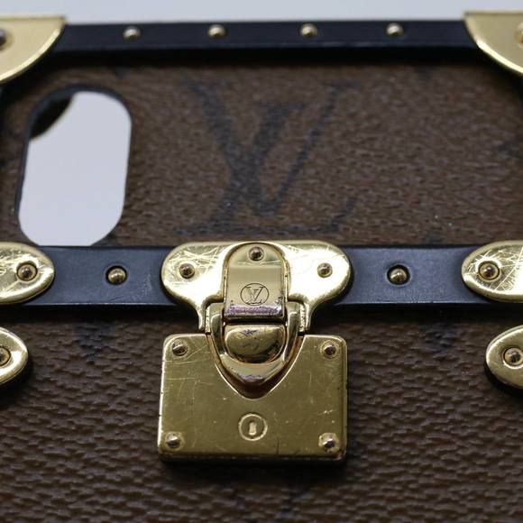 LOUIS VUITTON Monogram Reverse Eye Trunk iPhoneX Case M62619 LV Auth 50866 - Picture 11 of 13